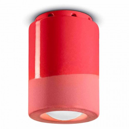 Plafoniera Vintage a Soffitto in Ceramica Made in Italy – Ferroluce Pi Viadurini