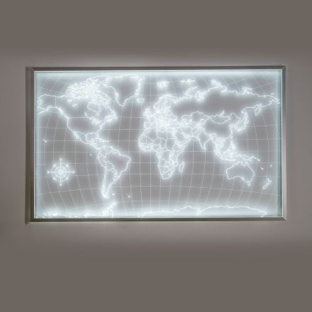 Planisfero Luminoso da Parete Realizzato in Plexiglass Made in Italy - Amaris Viadurini