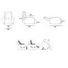 Poltrona alzapersona 2 motori con massaggio shiatsu made in Italy Bria Viadurini