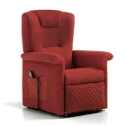 Poltrona Alzapersona con 2 Motori e Funzioni Lift/Relax/Bed Made in Italy - Giorgia Viadurini