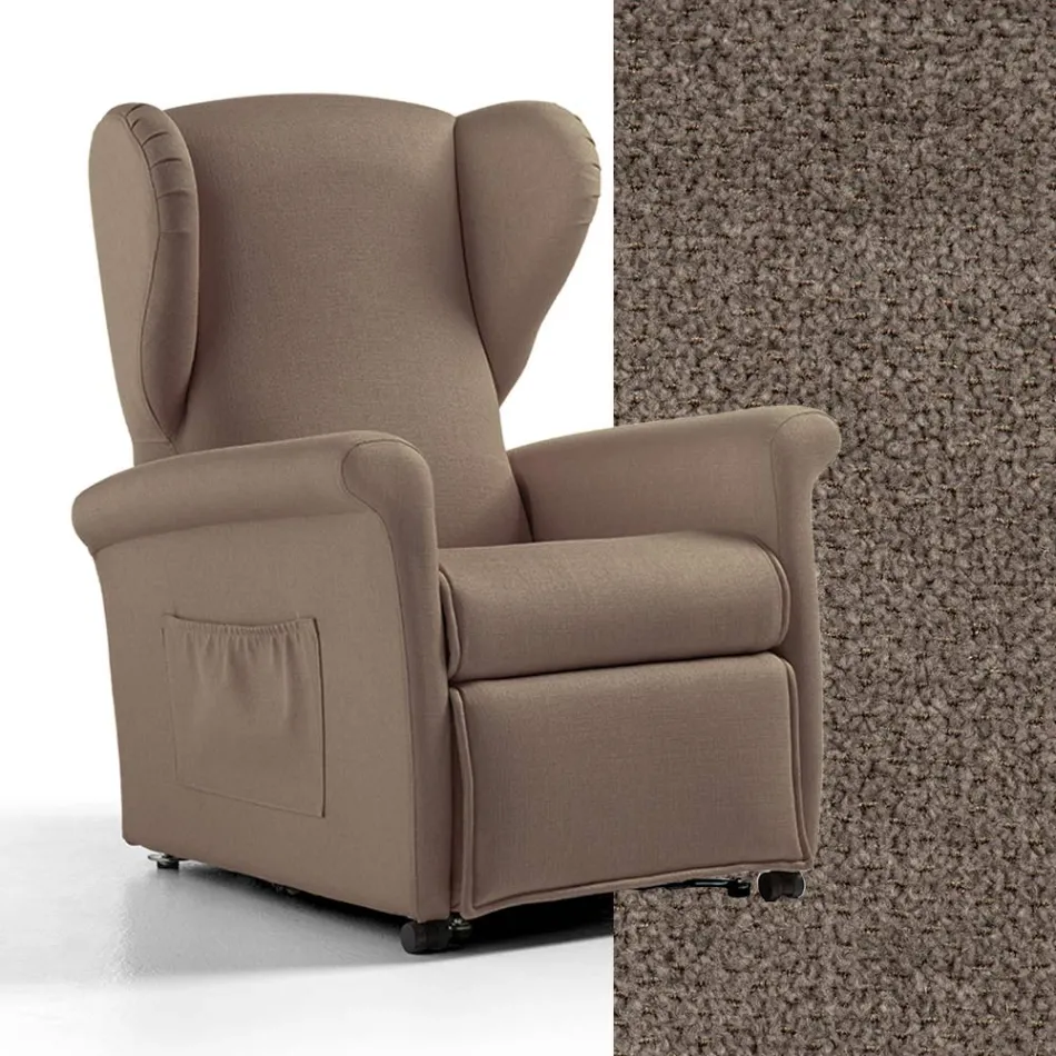 Poltrona Alzapersona con Funzioni Lift, Relax e Bed Made in Italy - Talita Viadurini