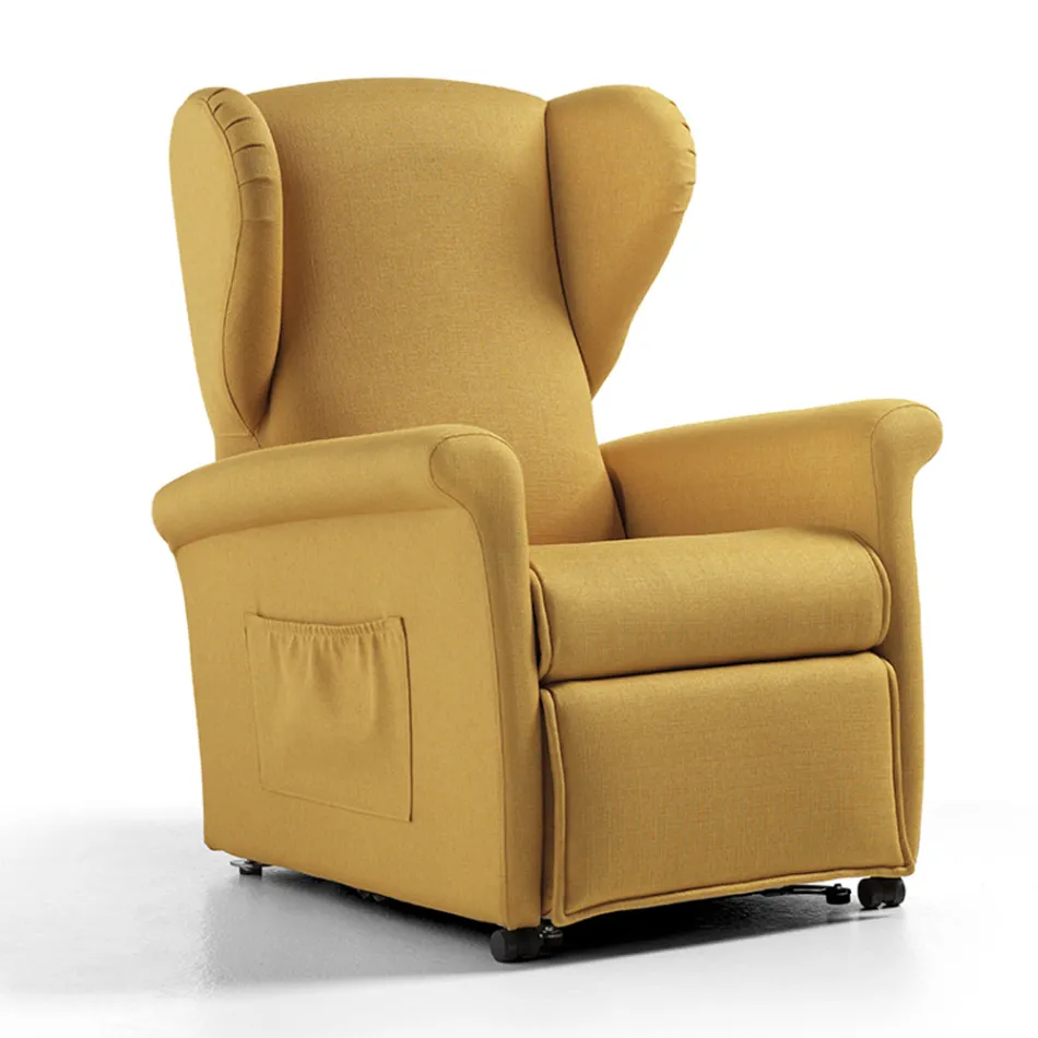Poltrona Alzapersona con Funzioni Lift, Relax e Bed Made in Italy - Talita Viadurini