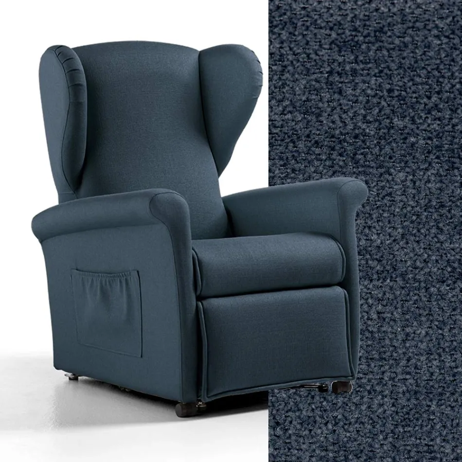 Poltrona Alzapersona con Funzioni Lift, Relax e Bed Made in Italy - Talita Viadurini