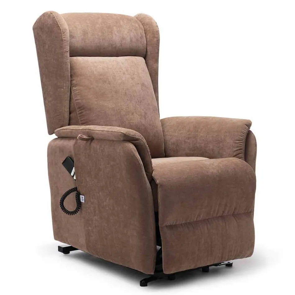 Poltrona Alzapersona Lift Relax con Spostamento su Ruote a 2 Motori - Juliette Viadurini