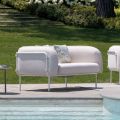 Poltrona Bassa da Esterno con Seduta Imbottita Made in Italy - Fioriera