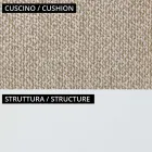 Poltrona Bassa da Esterno con Seduta Imbottita Made in Italy - Fioriera Viadurini