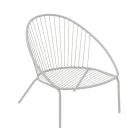 Poltrona Bassa da Giardino Impilabile in Acciaio Made in Italy – Sansa Viadurini