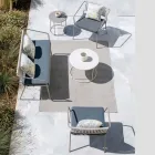 Poltrona Bassa per il Giardino con Cuscino Incluso Made in Italy - Prato Viadurini