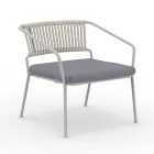 Poltrona Bassa per il Giardino con Cuscino Incluso Made in Italy - Prato Viadurini