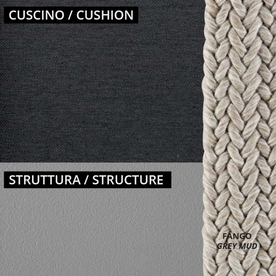 Poltrona Bassa per il Giardino con Cuscino Incluso Made in Italy - Prato Viadurini