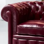 Poltrona Classica con Piedini a Cipolla in Legno di Faggio Made in Italy - Spassoso Viadurini