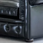 Poltrona Classica con Piedini a Cipolla in Legno di Faggio Made in Italy - Spassoso Viadurini