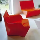 Poltrona con braccioli Slide Kami San design moderno fatta in Italia Viadurini