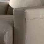 Poltrona con Cuscino Seduta Imbottito in Piuma e Poliestere Made in Italy - Malizioso Viadurini