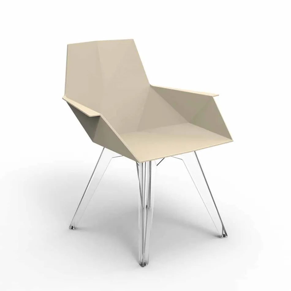 Poltrona da esterno di design Faz Vondom,polipropilene e policarbonato Viadurini