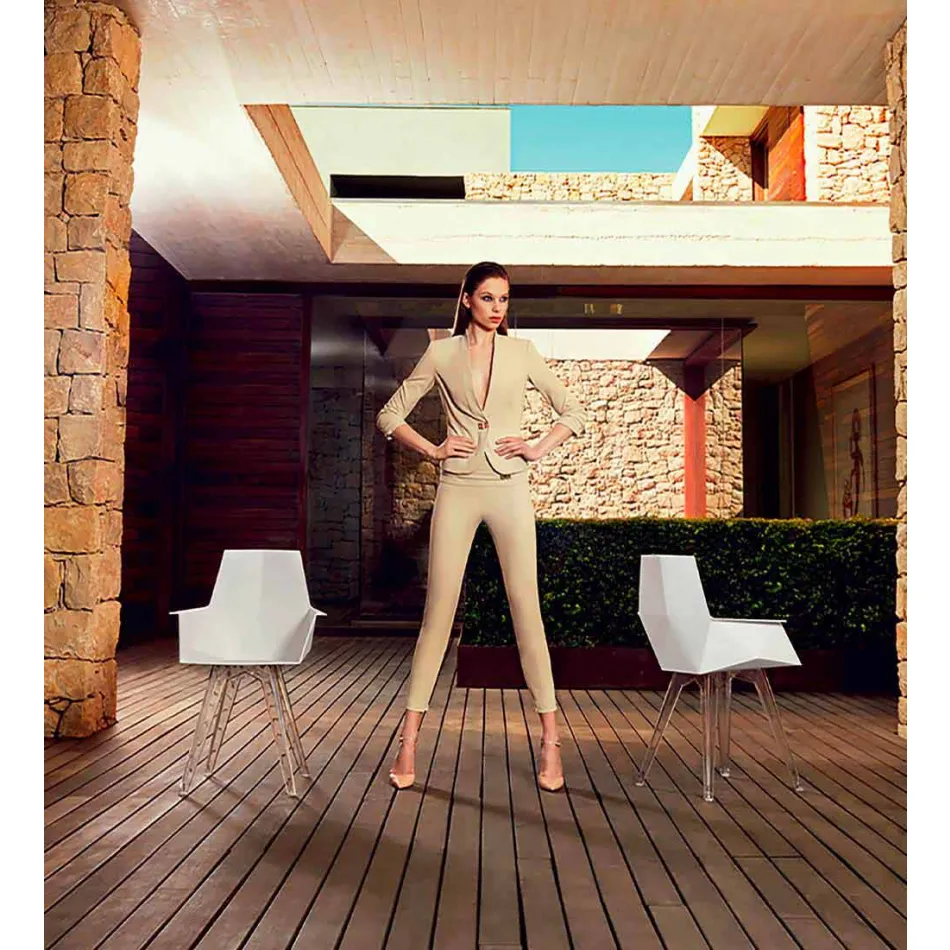 Poltrona da esterno di design Faz Vondom,polipropilene e policarbonato Viadurini