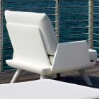 Poltrona da Esterno Imbottita di Design Bianco e Moderno - Samurai by Myyour Viadurini