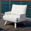 Poltrona da Esterno Imbottita di Design Bianco e Moderno - Samurai by Myyour