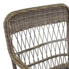 Poltrona da Giardino con Struttura in Alluminio Ricoperta da Polyrattan - Puntina Viadurini