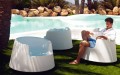 Poltrona da giardino design moderno Roulette Vondom in polietilene