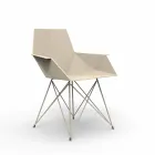 Poltrona da giardino di design Faz Vondom,polipropilene e acciaio inox Viadurini