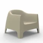 Poltrona da giardino di design Solid by Vondom, in polipropilene Viadurini