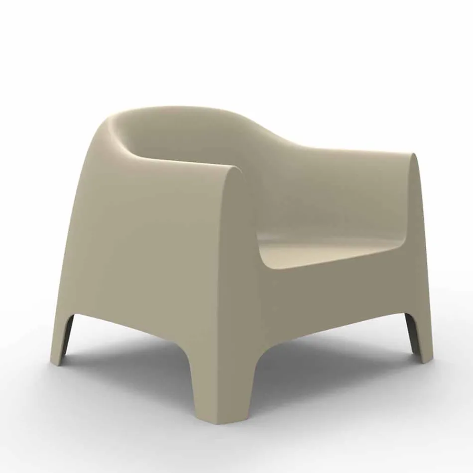 Poltrona da giardino di design Solid by Vondom, in polipropilene Viadurini