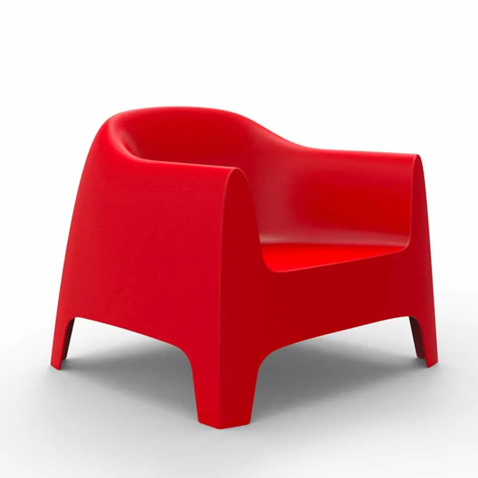 Poltrona da giardino di design Solid by Vondom, in polipropilene Viadurini