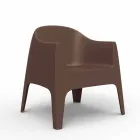 Poltrona da giardino impilabile Solid by Vondom, in polipropilene Viadurini