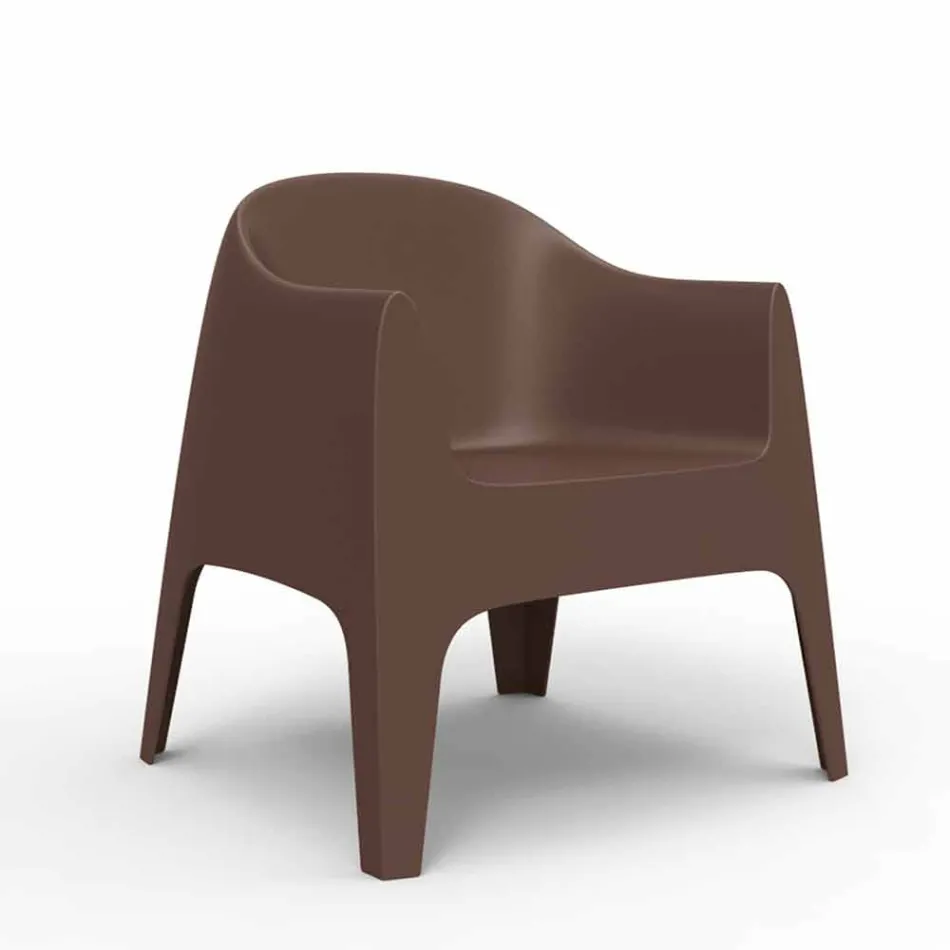 Poltrona da giardino impilabile Solid by Vondom, in polipropilene Viadurini