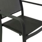 Poltrona da Giardino in Alluminio e Textilene di Diverse Finiture - Quaderno Viadurini