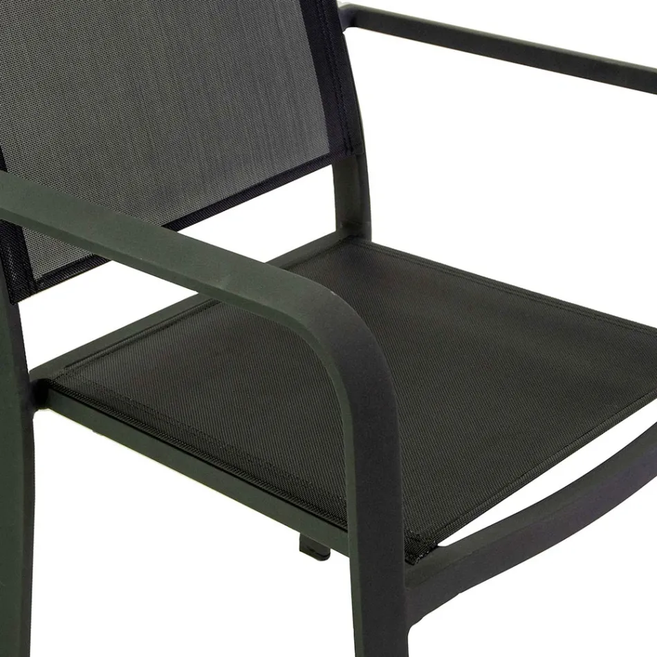 Poltrona da Giardino in Alluminio e Textilene di Diverse Finiture - Quaderno Viadurini