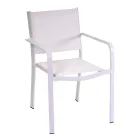 Poltrona da Giardino in Alluminio e Textilene di Diverse Finiture - Quaderno Viadurini
