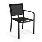 Poltrona da Giardino in Alluminio e Textilene di Diverse Finiture - Quaderno Viadurini