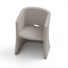 Poltrona da Giardino in Polietilene con Braccioli Made in Italy - Perez Viadurini