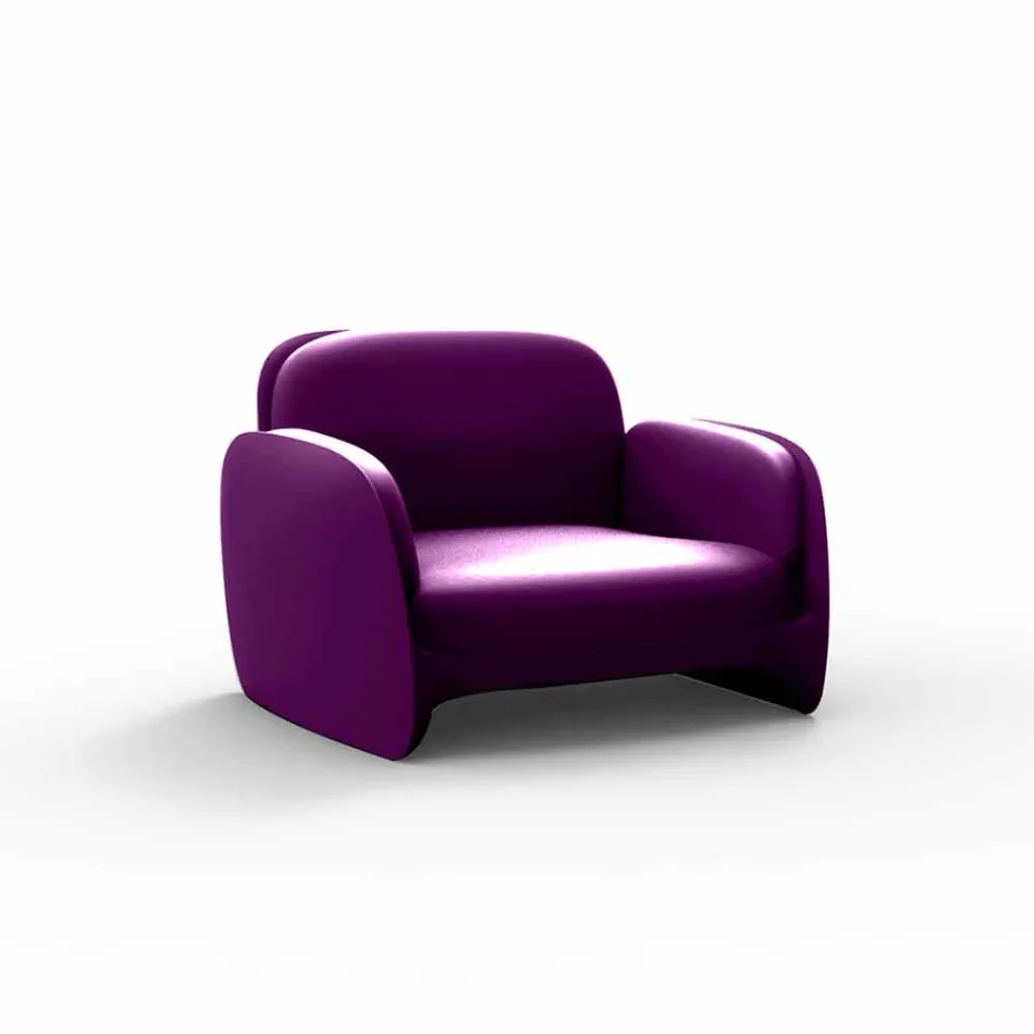 Poltrona da giardino in polietilene Pezzettina by Vondom, di design Viadurini