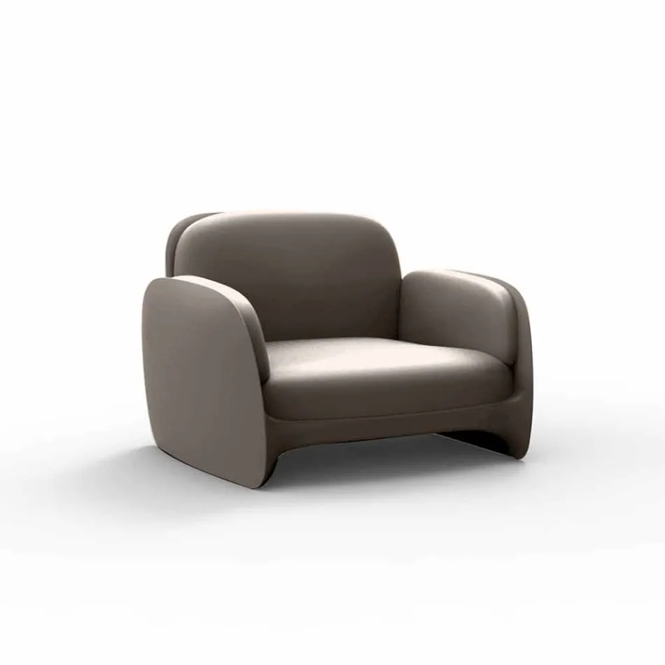 Poltrona da giardino in polietilene Pezzettina by Vondom, di design Viadurini