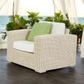 Poltrona da Giardino in Polyrattan Intrecciato a Mano - Yoko