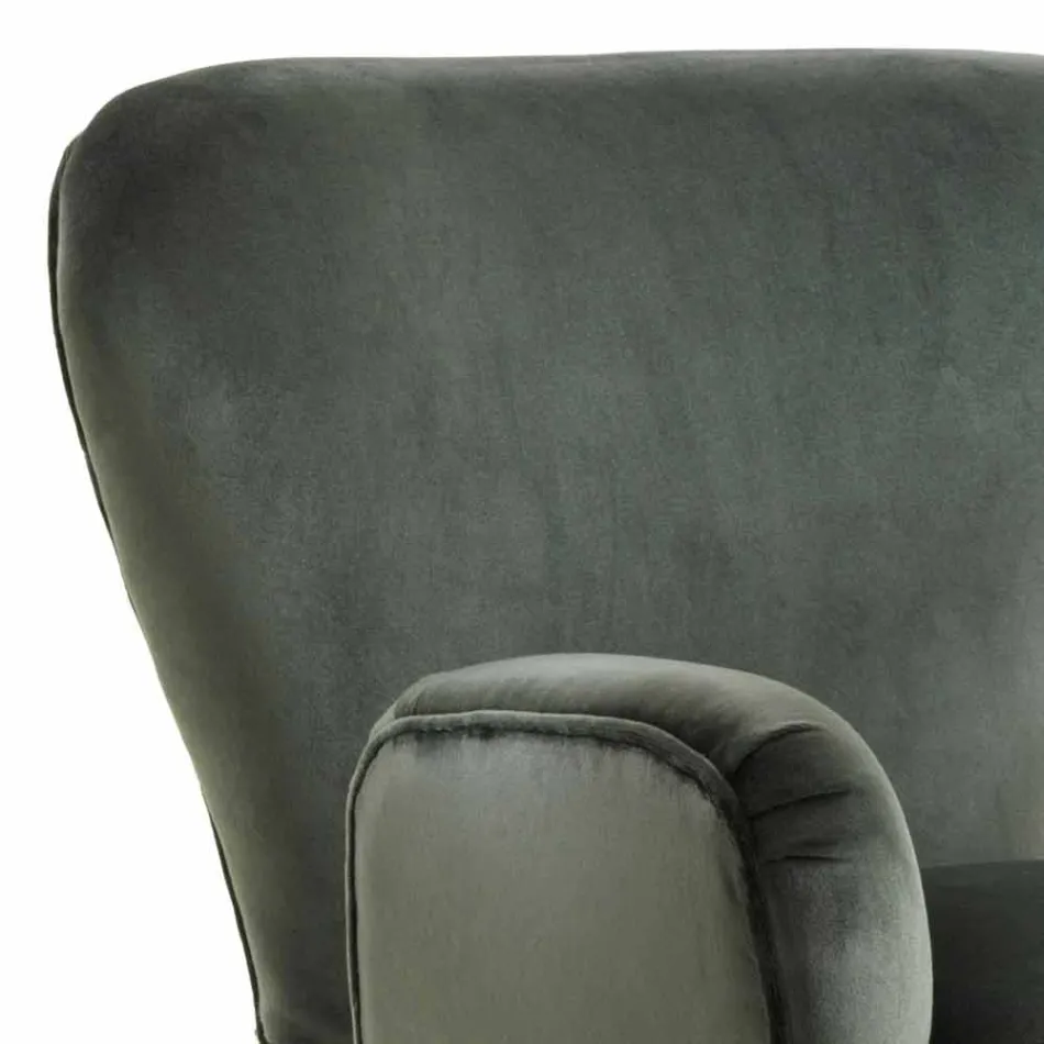 Poltrona da salotto imbottita design classico, L78xP75cm, Benny  Viadurini
