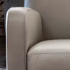 Poltrona da Salotto in Legno, Poliuretano Espanso e Metallo Made in Italy - Burlesco Viadurini