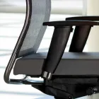 Poltrona da Ufficio Ergonomica Girevole con Ruote e Poggiatesta - Gimiglia Viadurini