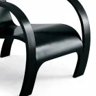 Poltrona Design in Multistrato Nero o Finitura Betulla Made in Italy - Galatea Viadurini