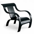 Poltrona Design in Multistrato Nero o Finitura Betulla Made in Italy - Galatea