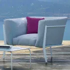 Poltrona di Design da Esterno o Interno Moderna e Made in Italy - Carminio1 Viadurini