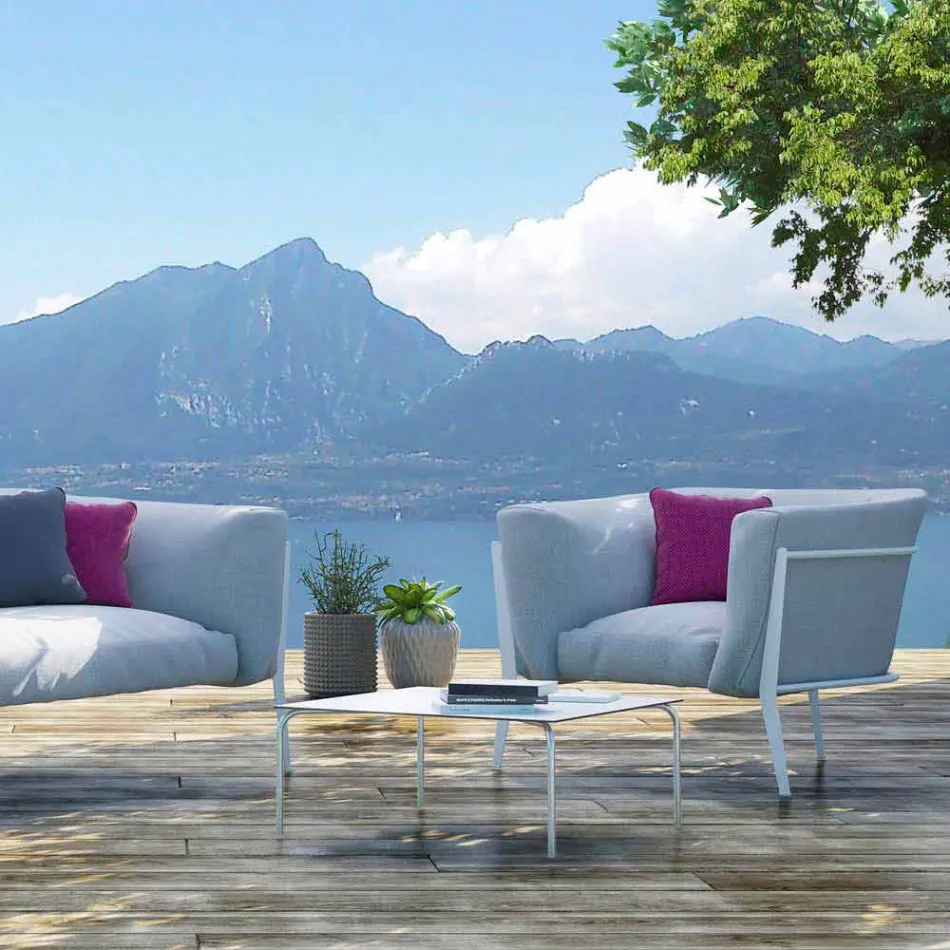 Poltrona di Design da Esterno o Interno Moderna e Made in Italy - Carminio1 Viadurini