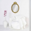 Poltrona di design moderno in plexiglass bianco Paris, made in Italy