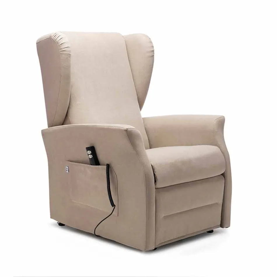 Poltrona di Qualità Alzapersona Relax Lift a 2 Motori Made in Italy - Daphne Viadurini