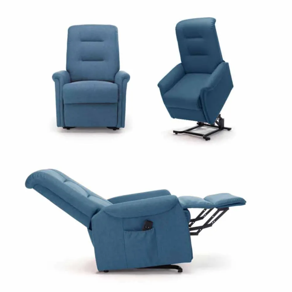 Poltrona Elettrica Alzapersona Relax Lift a 2 Motori di Lusso Moderna - Victoire Viadurini
