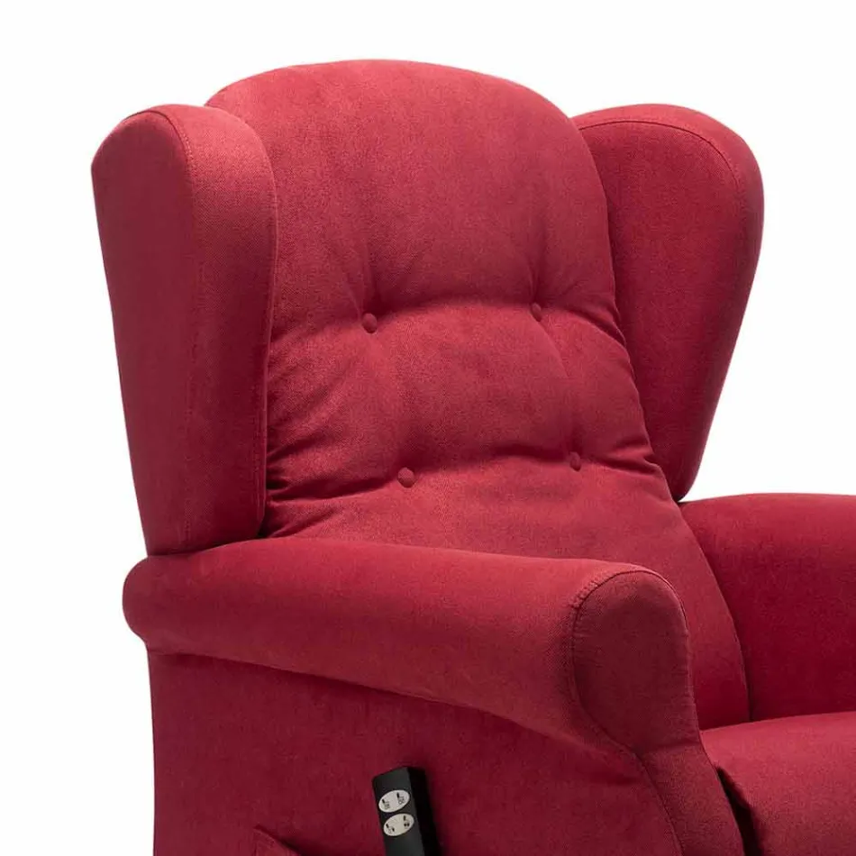 Poltrona Elettrica con Funzioni Lift Relax a 2 Motori Made in Italy - Marlene Viadurini