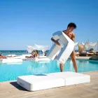 Poltrona galleggiante Trona Luxury bianca di design, made in Italy Viadurini